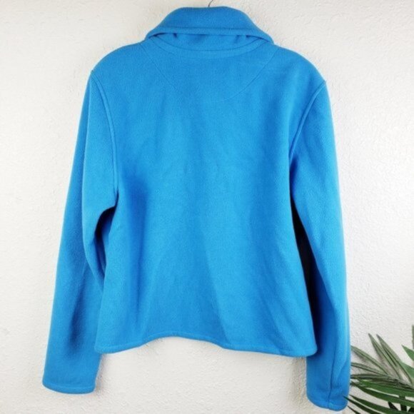 Wooly Bully Wear Colorado Funky One Button Fleece Top Jacket Cardigan Size L - Picture 2 of 8